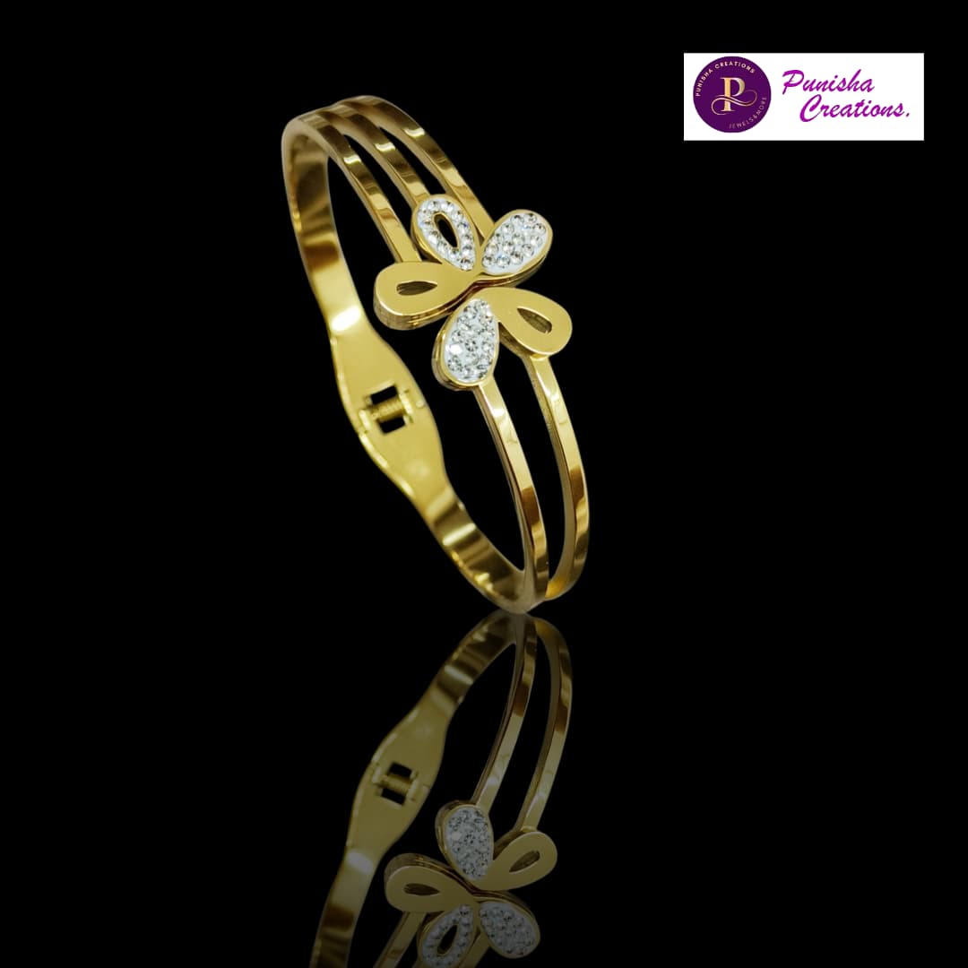 Brc25 30s openable anti tarnish floral bracelet