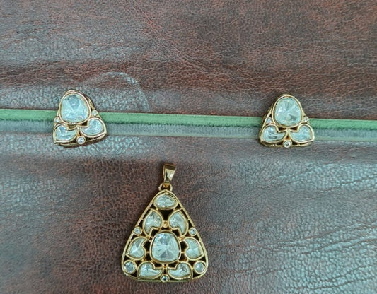 Royal Polki Kundan pendant set Pds25 366