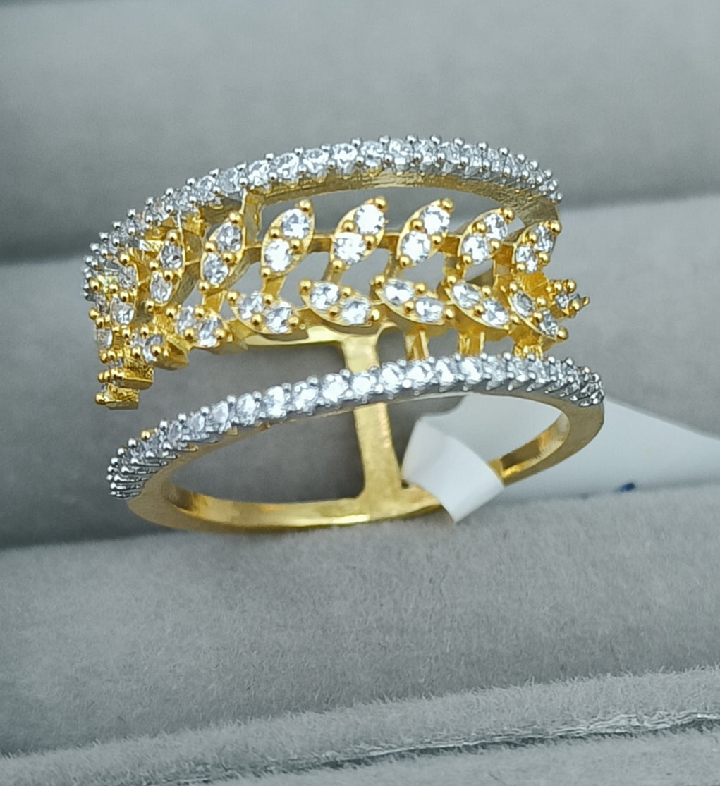 2-Tone hi quality plated AD ring 483