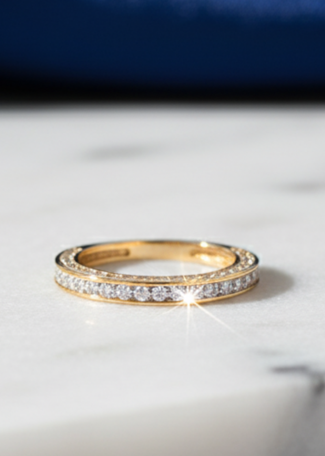 Rg25 153 The 'Eternal Glow' Micro-Pave Stacking Band