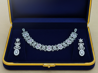 CHARMING SILVER DIAMOND NECKLACE