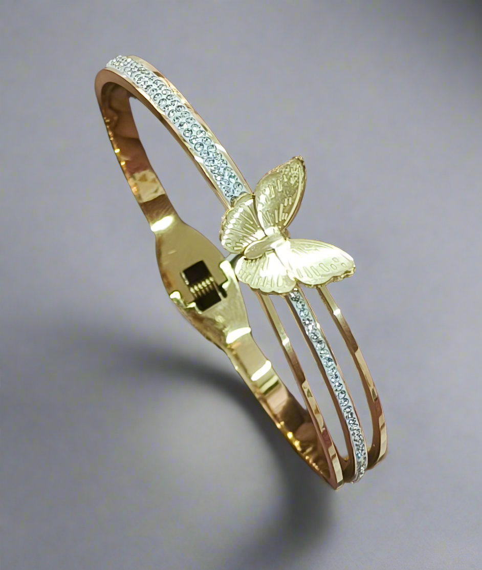Brc25 61s openable bracelet with butterfly motif