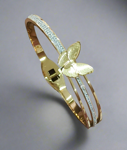 Brc25 61s openable bracelet with butterfly motif