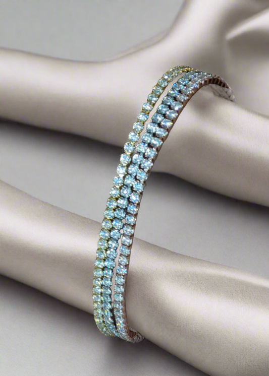 Brc25 50s 3 later AD diamond tennis bracelet