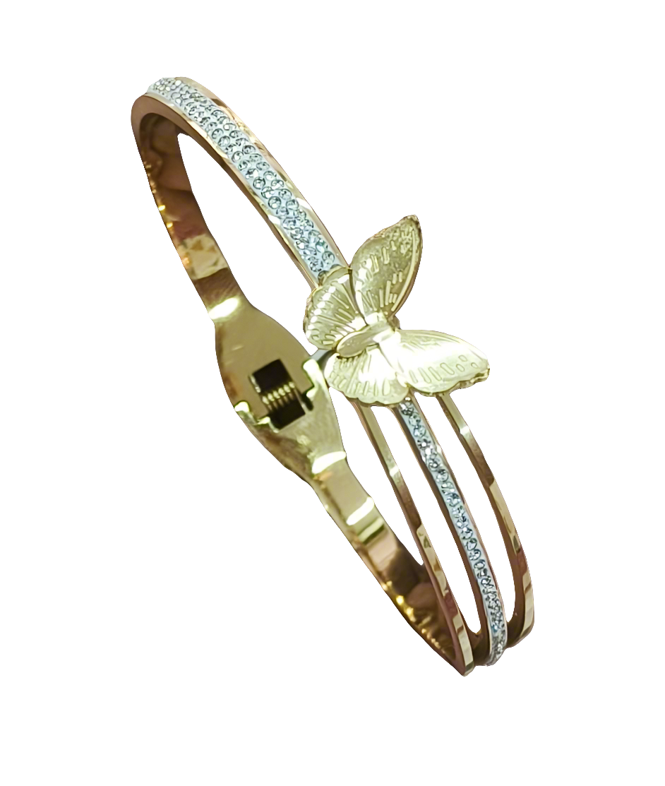 Brc25 61s openable bracelet with butterfly motif