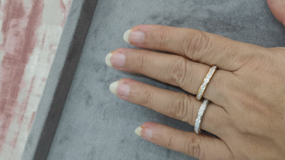 Rg25 153 The 'Eternal Glow' Micro-Pave Stacking Band