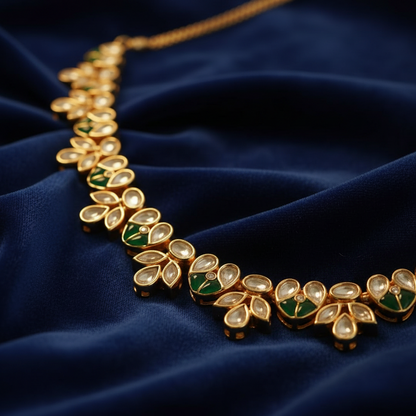 Polki Kundan & Meenakari Necklace set.