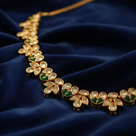 Polki Kundan & Meenakari Necklace set.