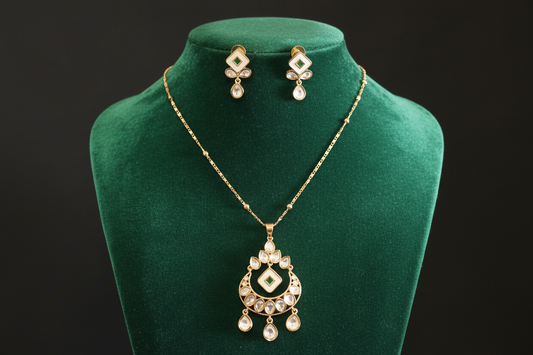 Pachi kundan royal pendant set Cpds26 12
