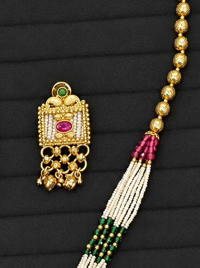 Rajwadi patwa necklace Nck26 256