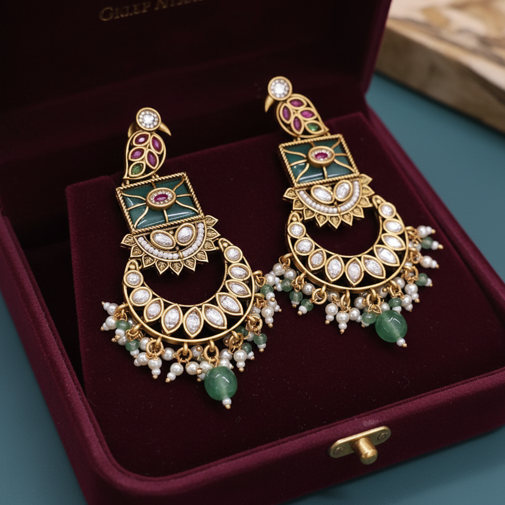 Parrot motif earings Ear26 40