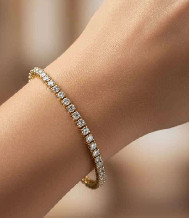 Solitaire AD tennis bracelet Brc26 213