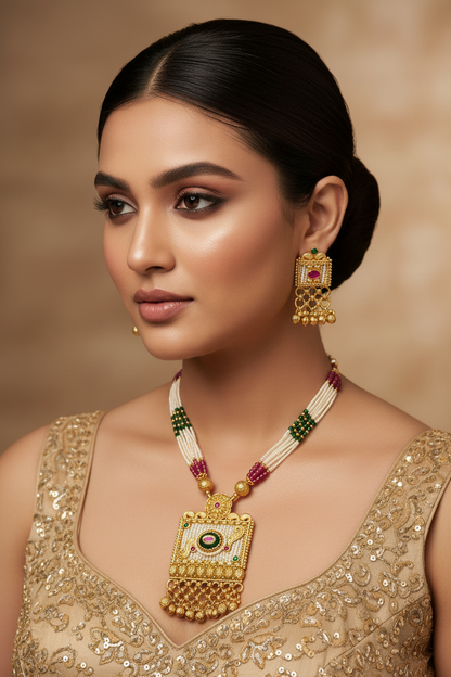 Rajwadi patwa necklace Nck26 256