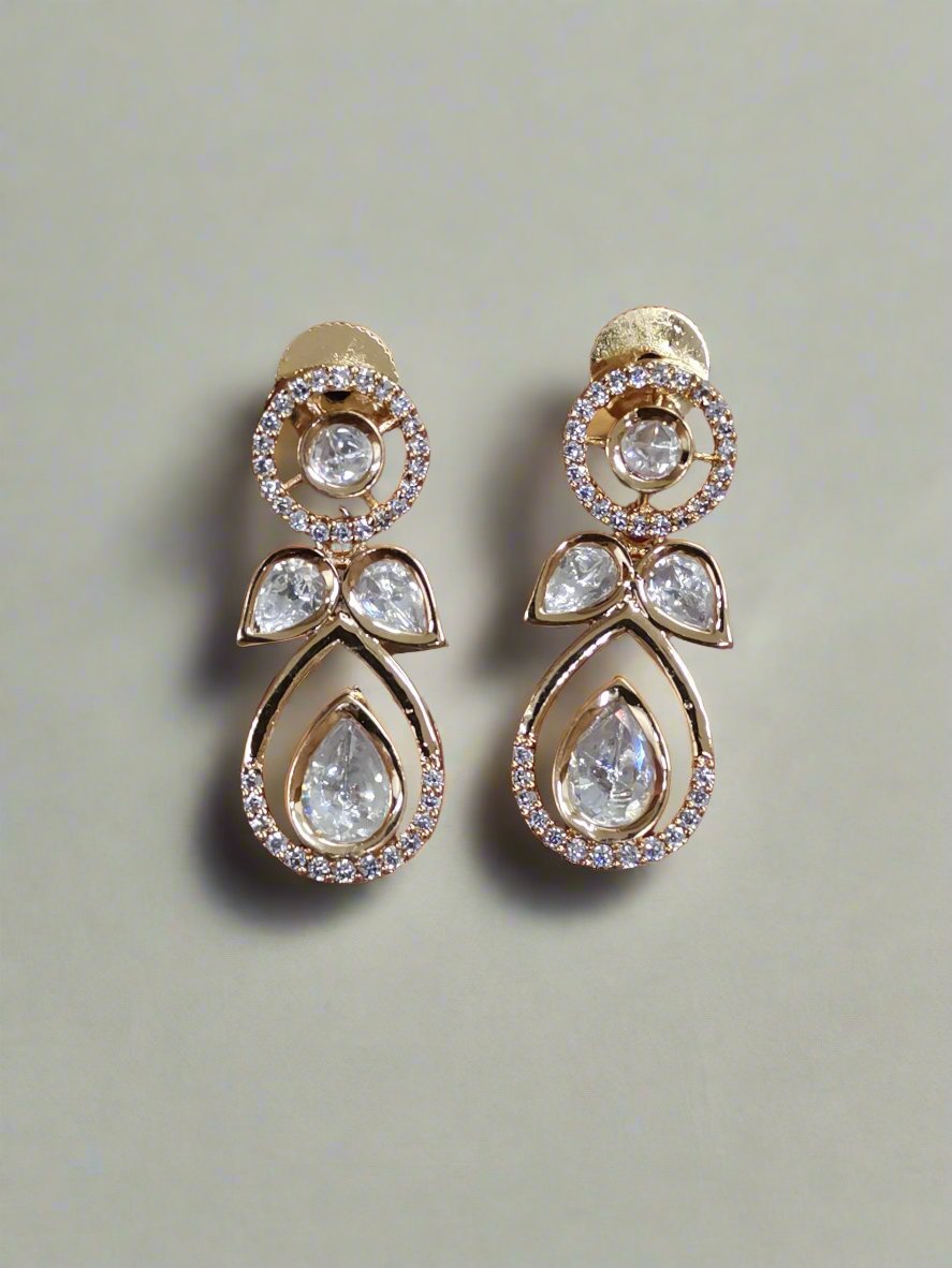 Punisha Pachi Kundan earrings 