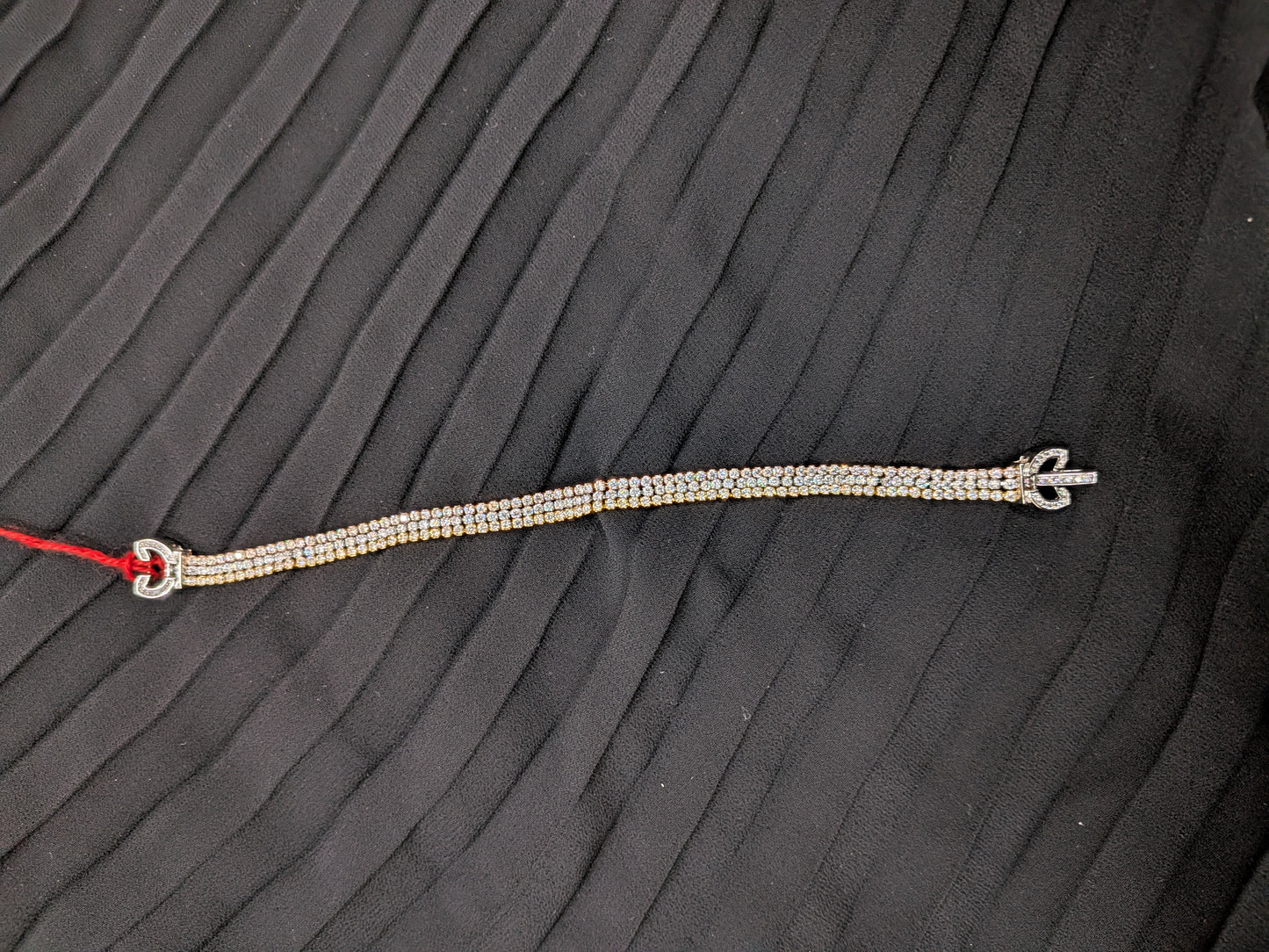 AD tri colour tennis bracelet Brc26 212