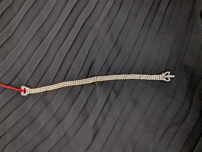 AD tri colour tennis bracelet Brc26 212