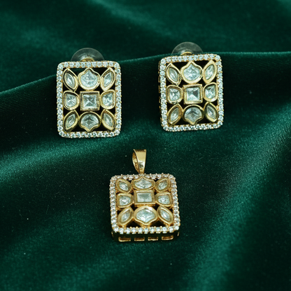 Royal Polki Kundan pendant set PDS25 368