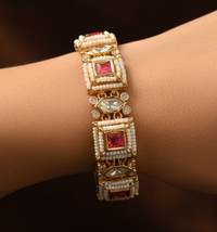 Royal Ruby link bracelet