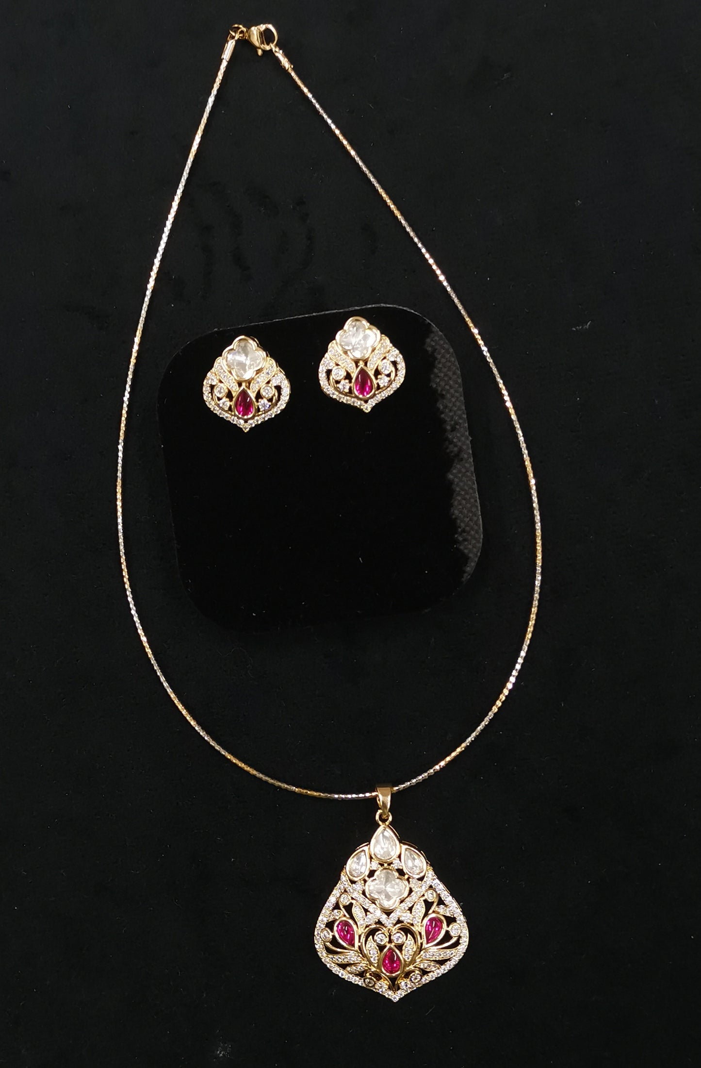 Polki pendent with rubby stones CPds26 161