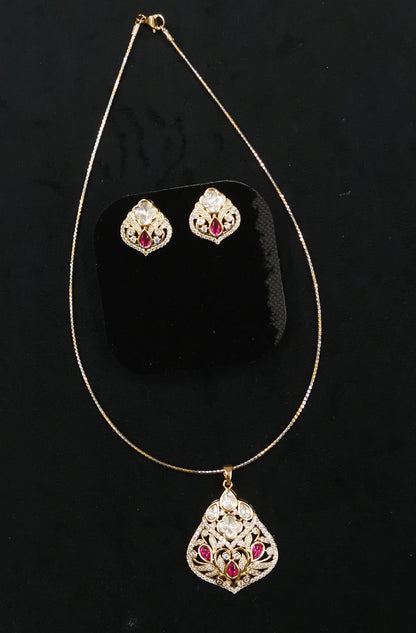 Polki pendent with rubby stones CPds26 161